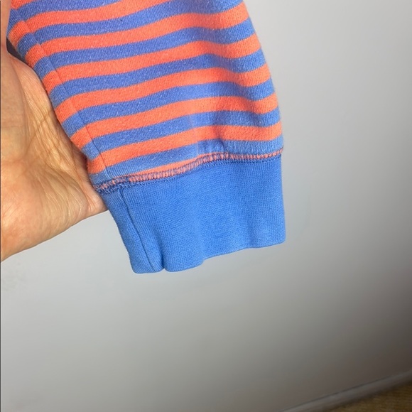 Lands' End Serious Sweats Blue Multicolor Zip Up Hoodie Size XL - Picture 7 of 13